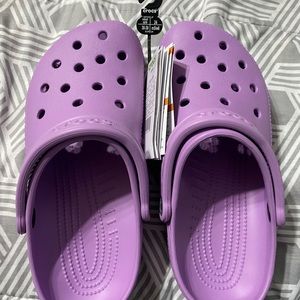 Purple crocs, brand new & never worn!